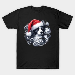 Christmas Border Collie T-Shirt